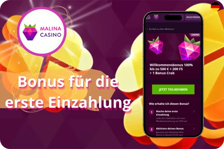 Malina Casino Ersteinzahlungsbonus