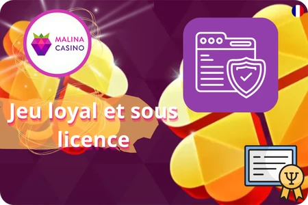 Malina Casino Licence et fair-play