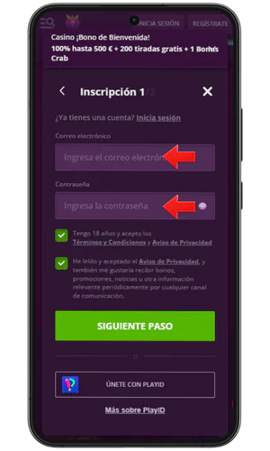 Entrada de datos