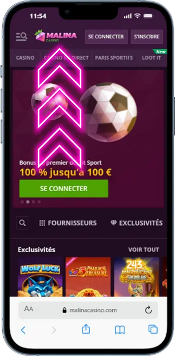 Site officiel du Casino Malina