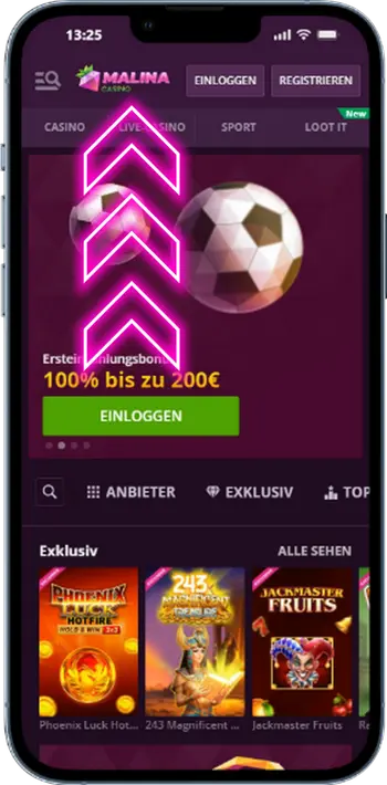 Offizielle Website von Malina Casino