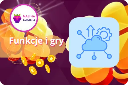 Funkcje i gry aplikacji Malina Casino