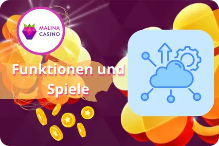 Funktionen und Spiele der Malina Casino App