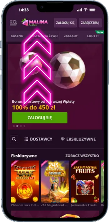 Oficjalna strona kasyna Malina