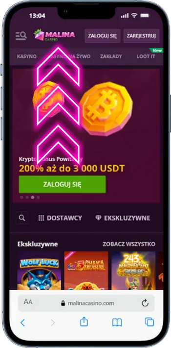 Oficjalna strona kasyna Malina